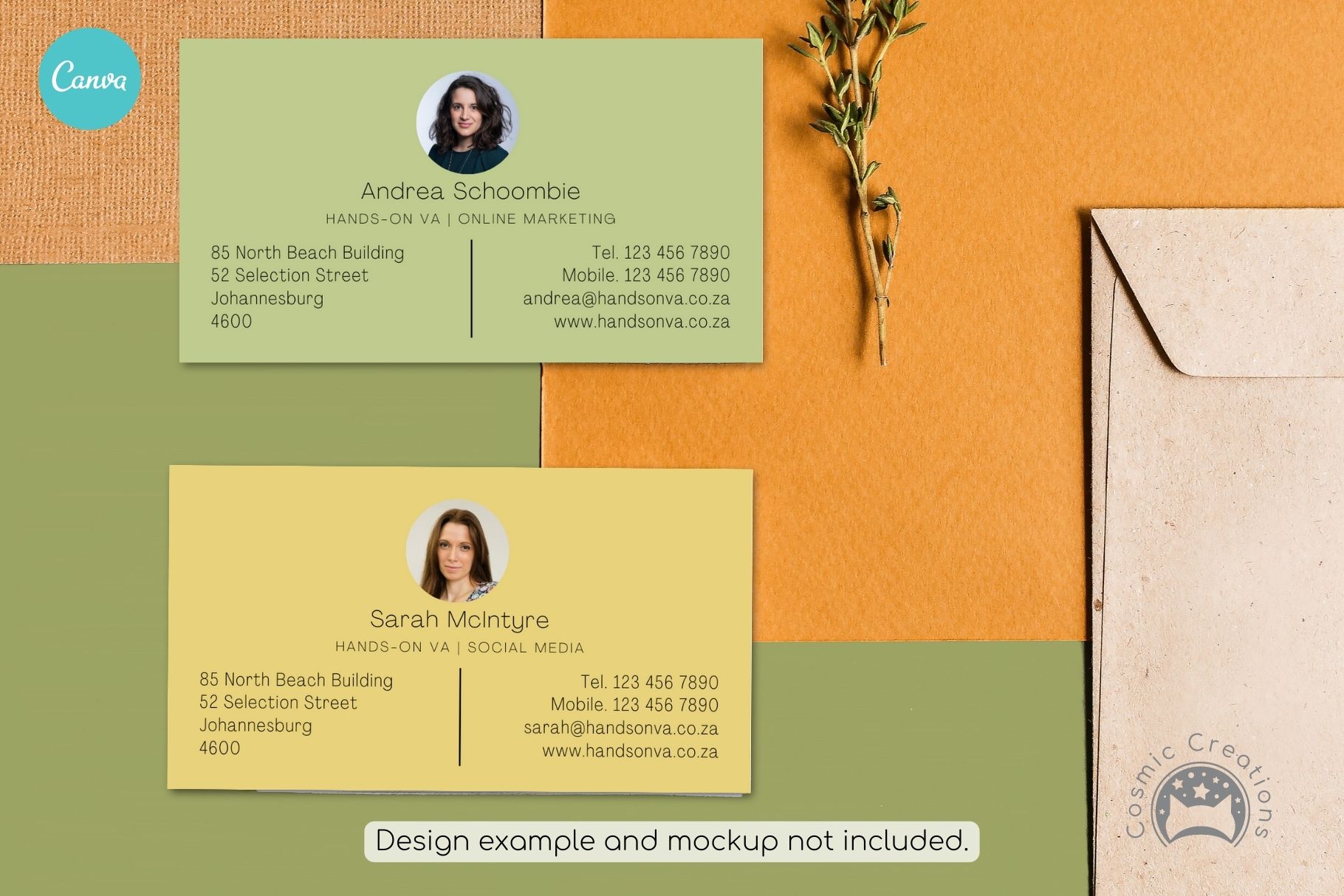 Minimal Traditional Business Card Template for Canva - Image 5