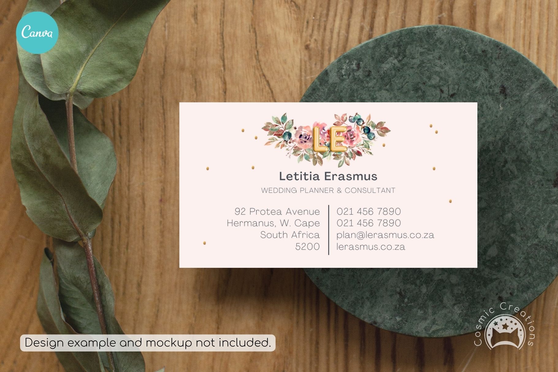 Minimal Traditional Business Card Template for Canva - Image 7